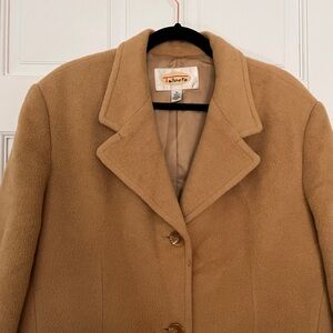 Vintage Talbots Single Breasted Tan Coat